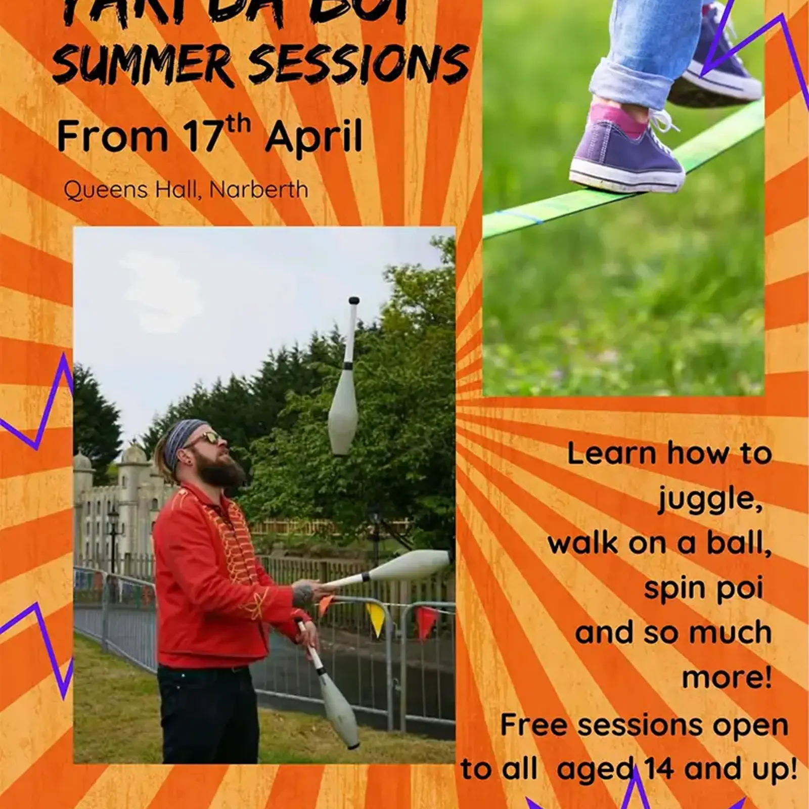 Yaki Da Boi Summer Sessions Circus Skills The Queens Hall