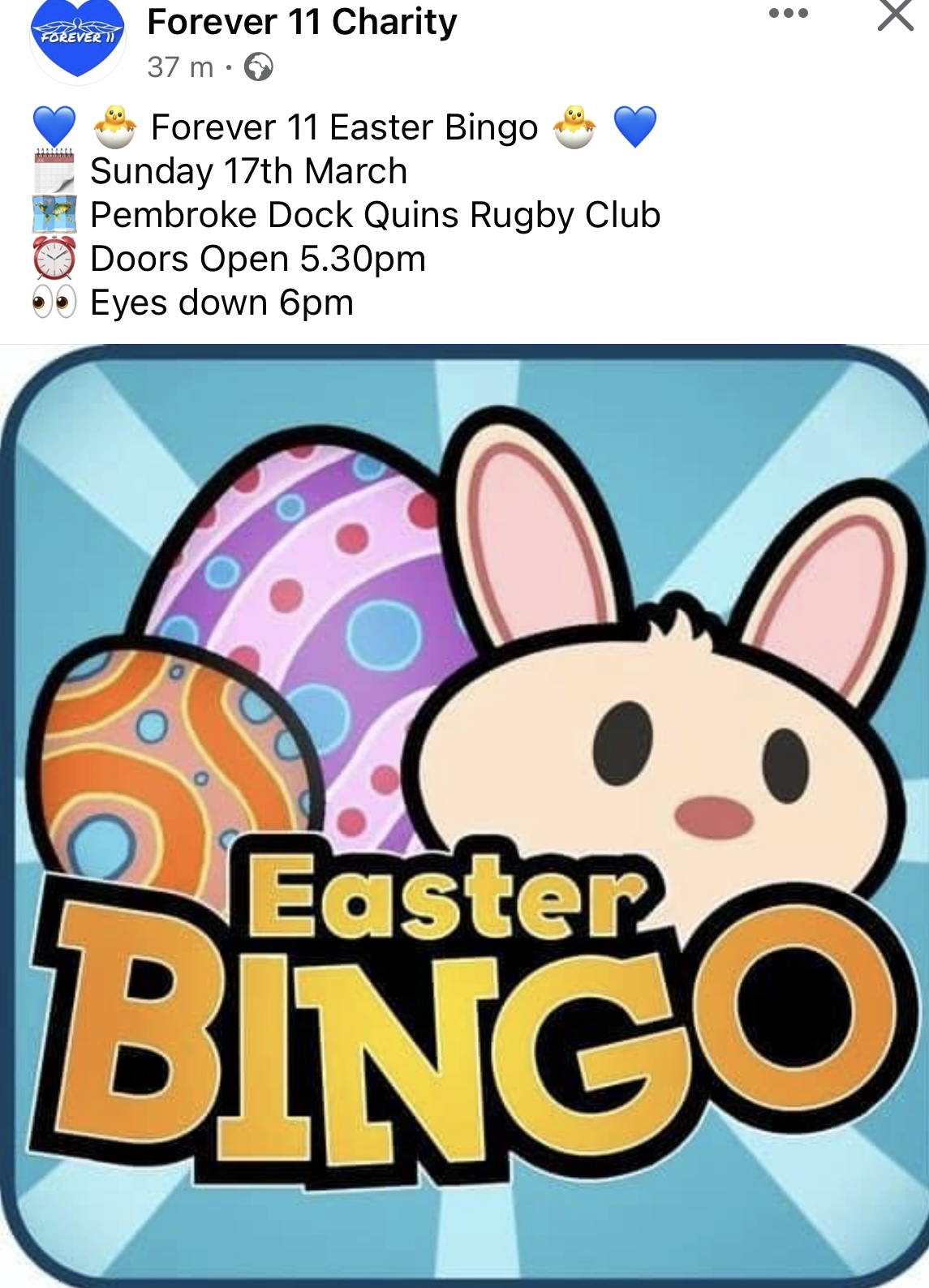 Easter Bingo, Pembroke Dock