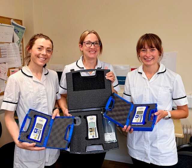 Staff With The New Equipment