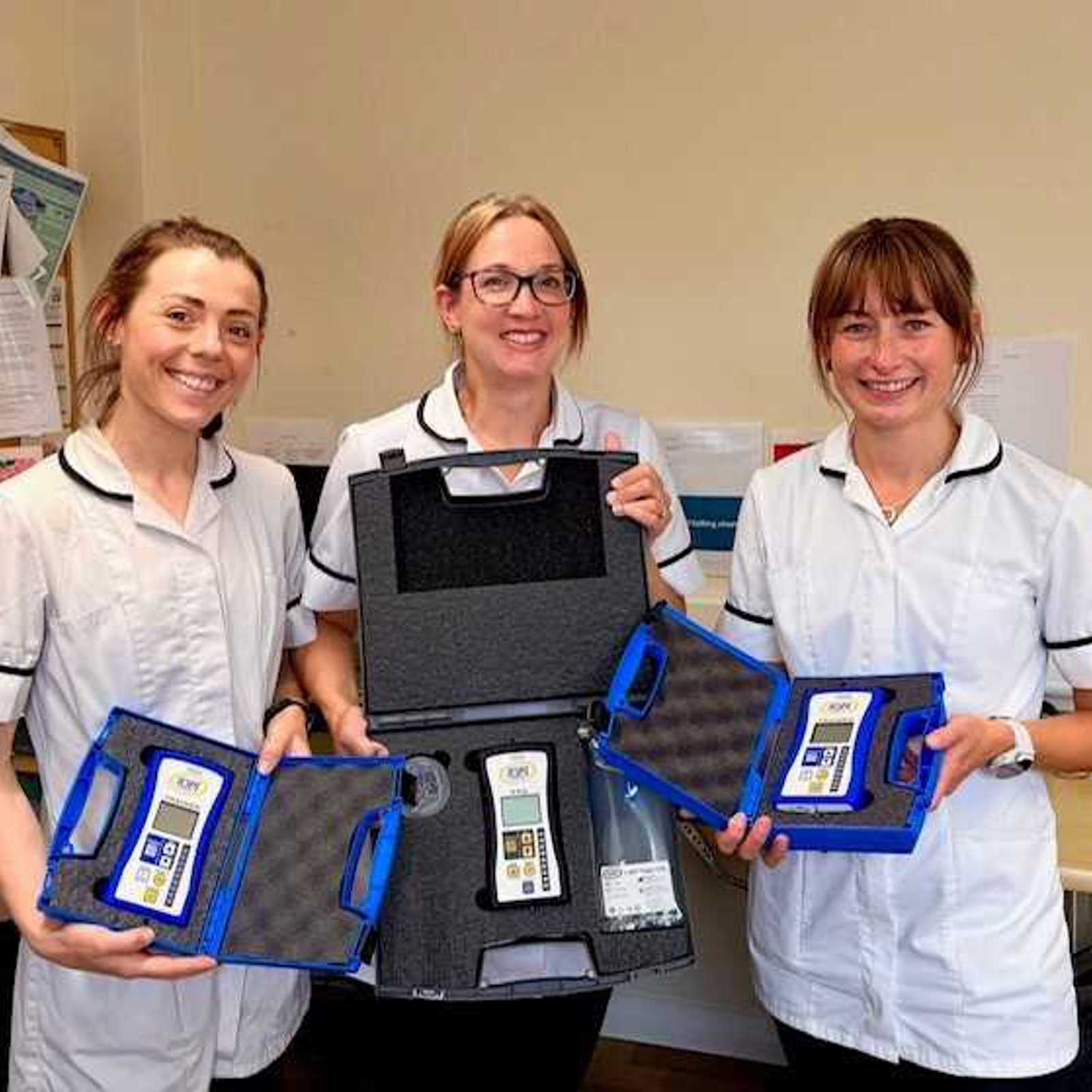 Staff With The New Equipment