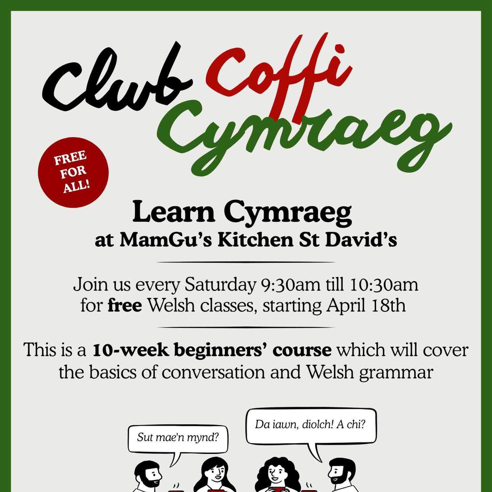 Clwb Coffi Cymraeg A4