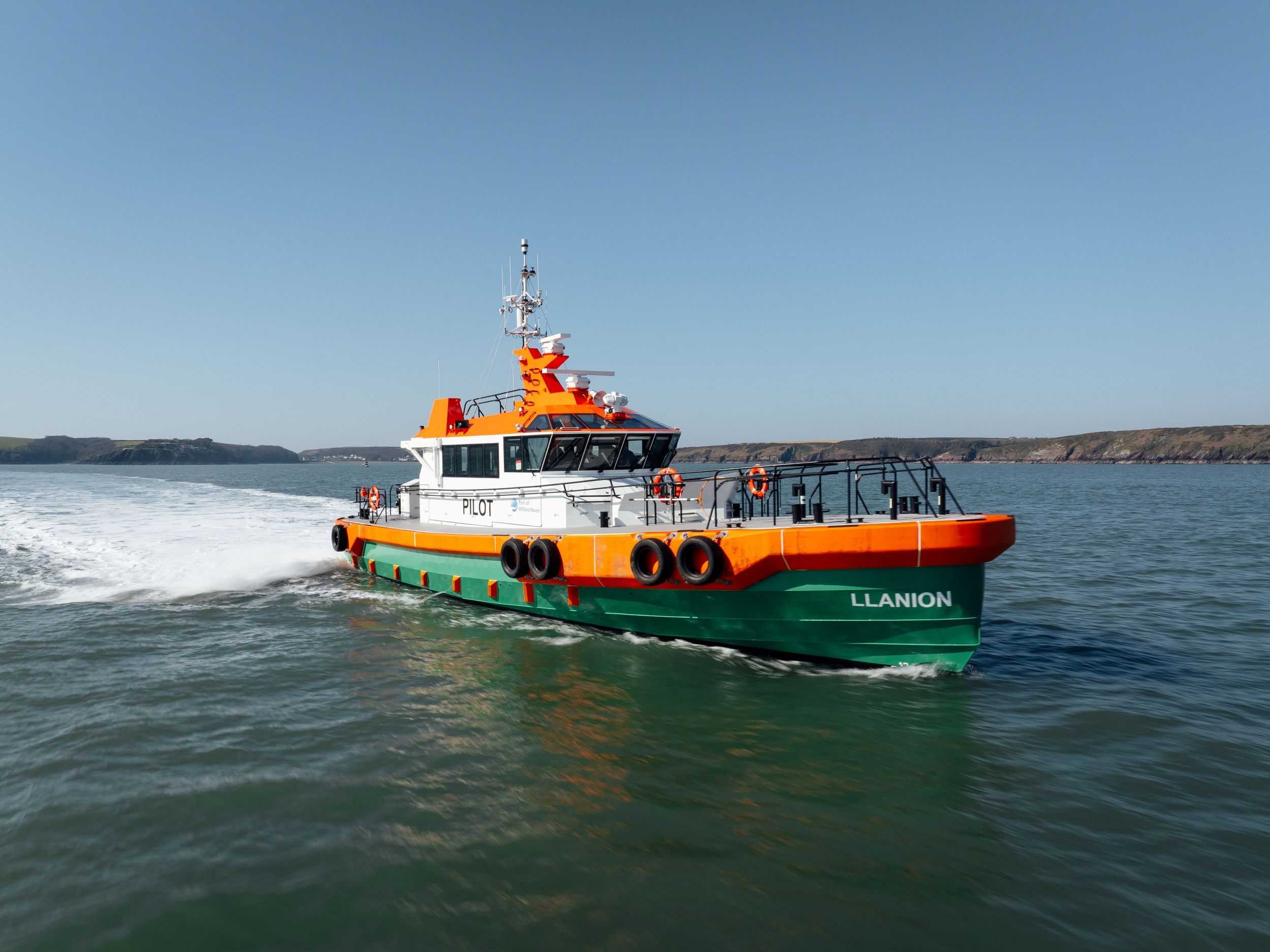 The Port Of Milford Haven’S New 22 Metre Pilot Vessel Llanion
