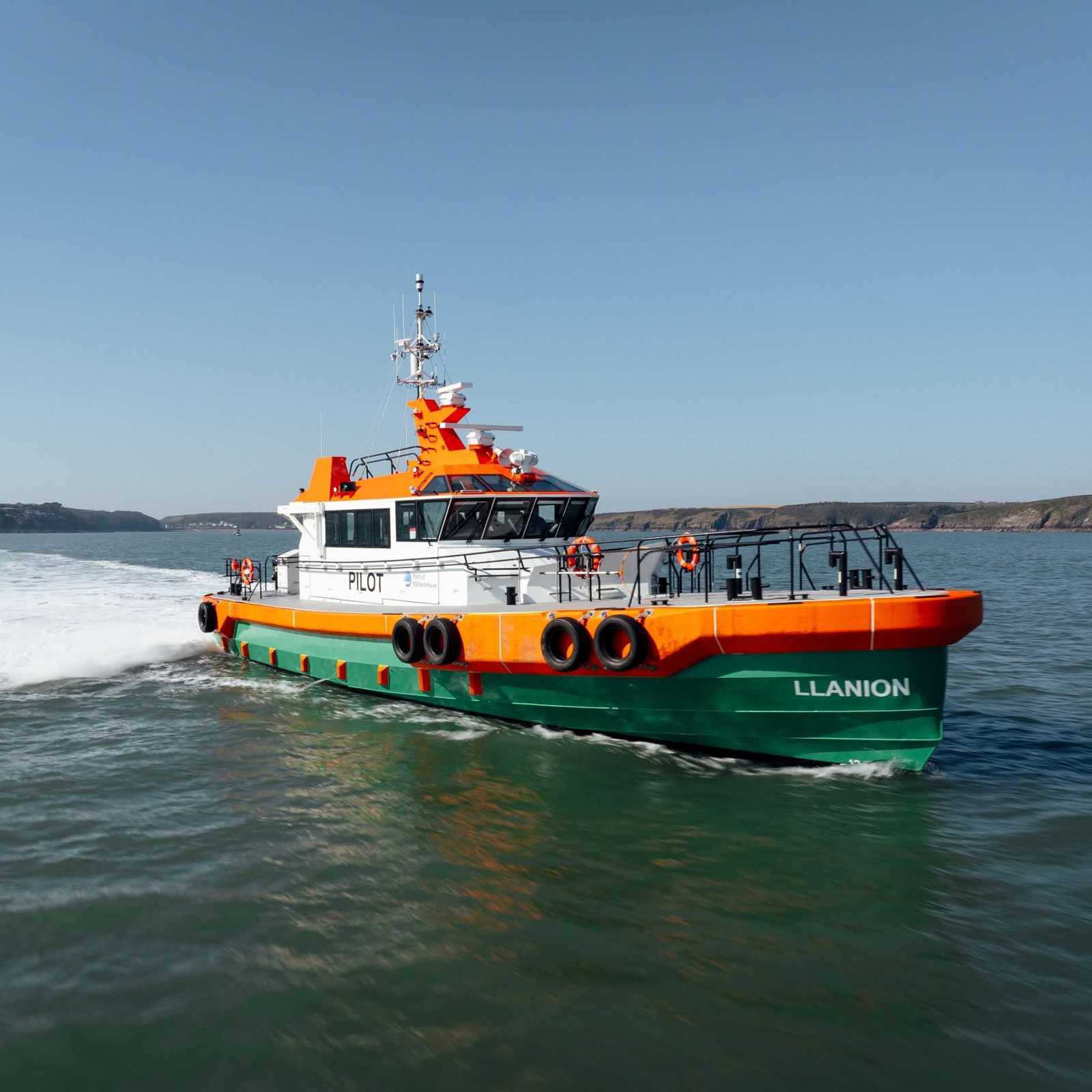The Port Of Milford Haven’S New 22 Metre Pilot Vessel Llanion