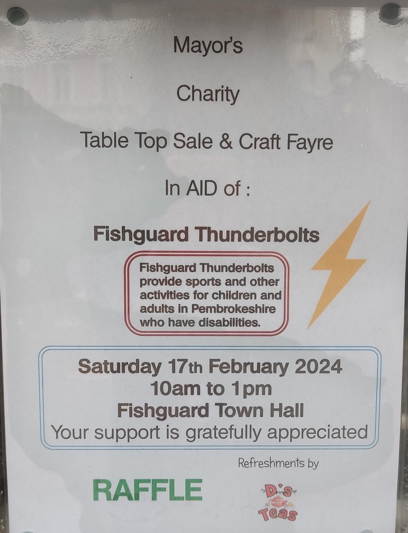 Table top sale, Fishguard
