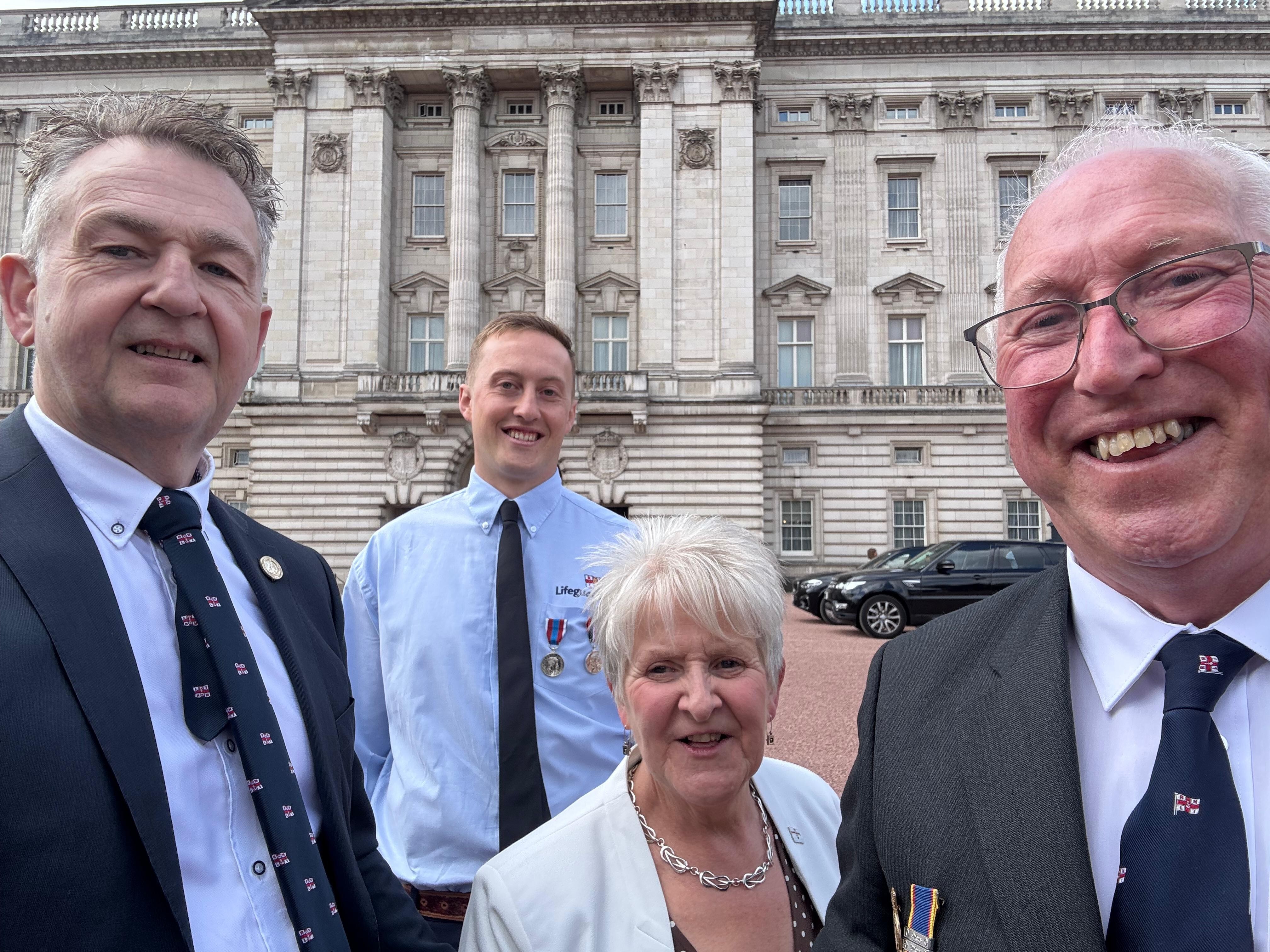 Rnli Representatives Visit Buckingham Palace For Queen Elizabeth Ii Centenary