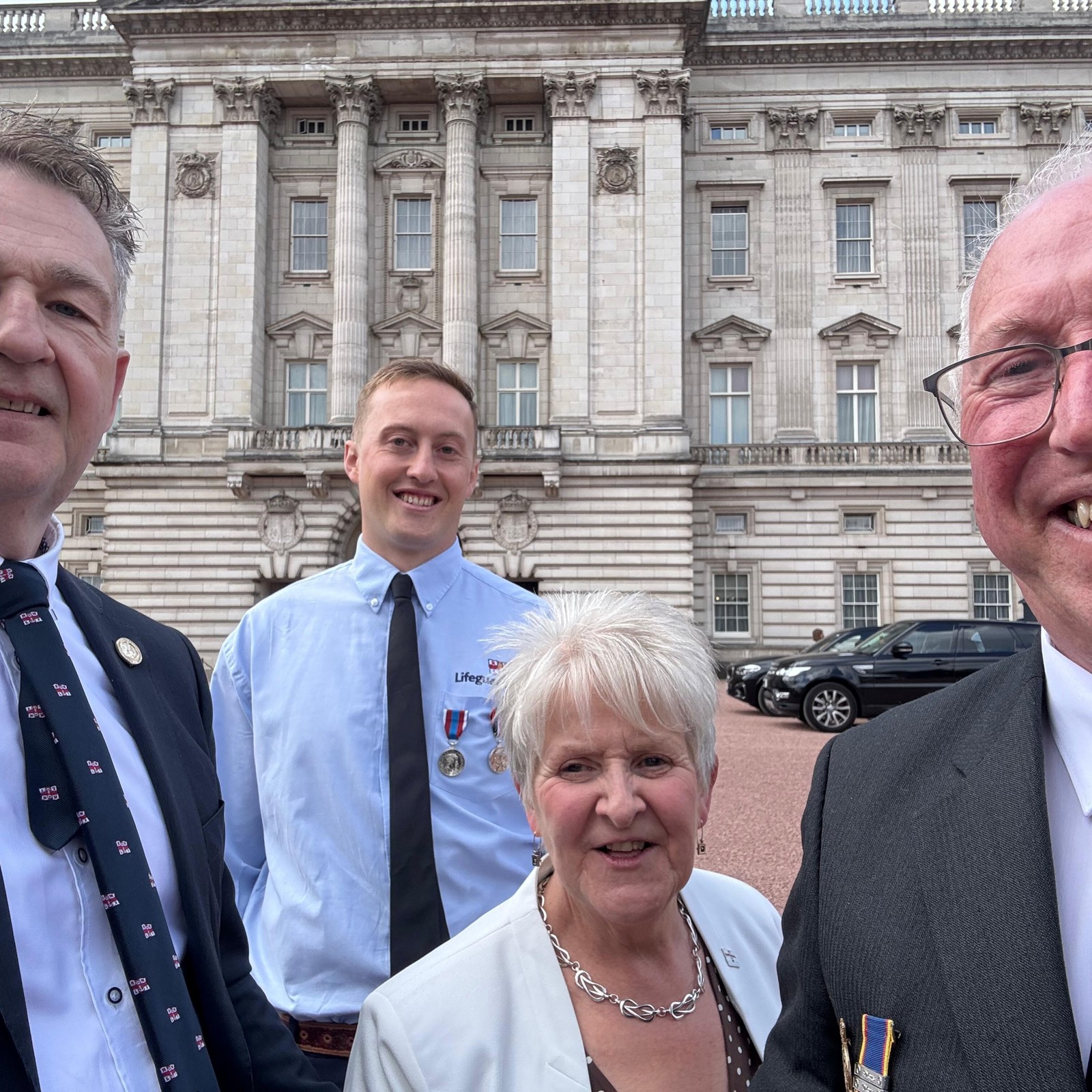 Rnli Representatives Visit Buckingham Palace For Queen Elizabeth Ii Centenary