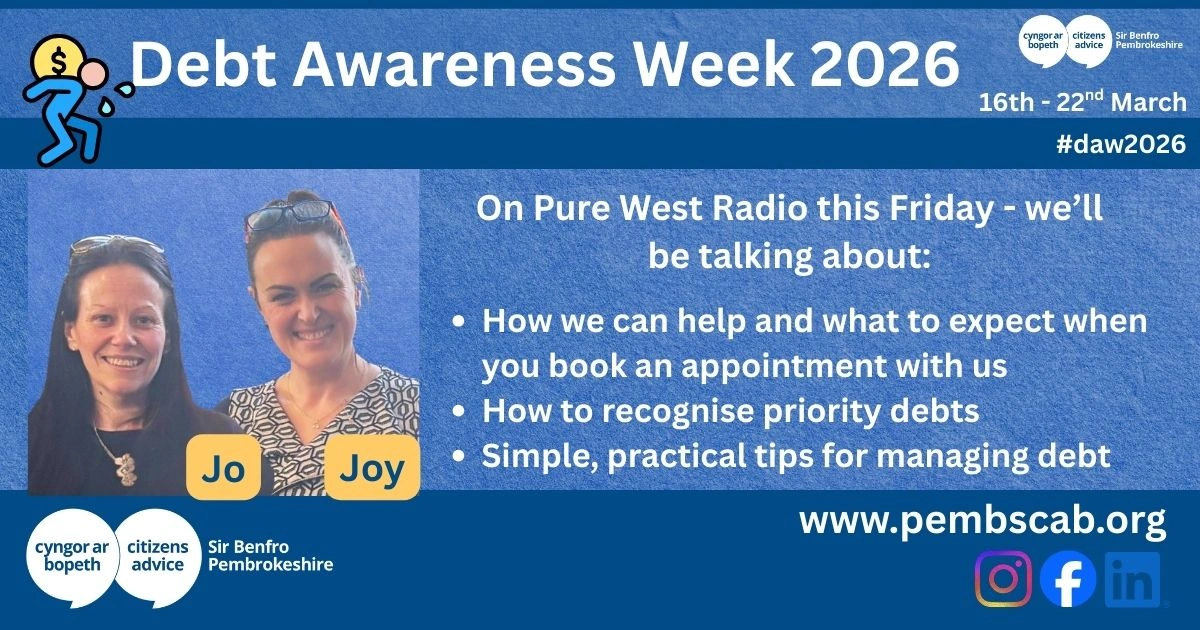 Debt Awareness Week 2026 Pure West Radio Promo Citizens Advice Pembrokeshire[79]