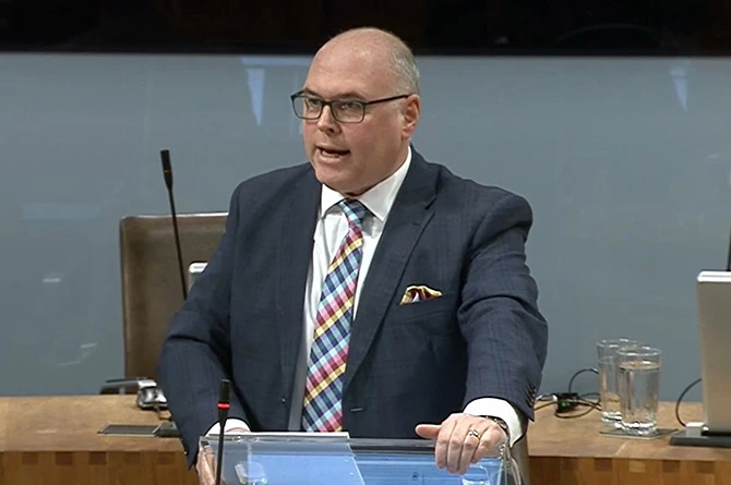 Paul Davies MS Senedd Speaking