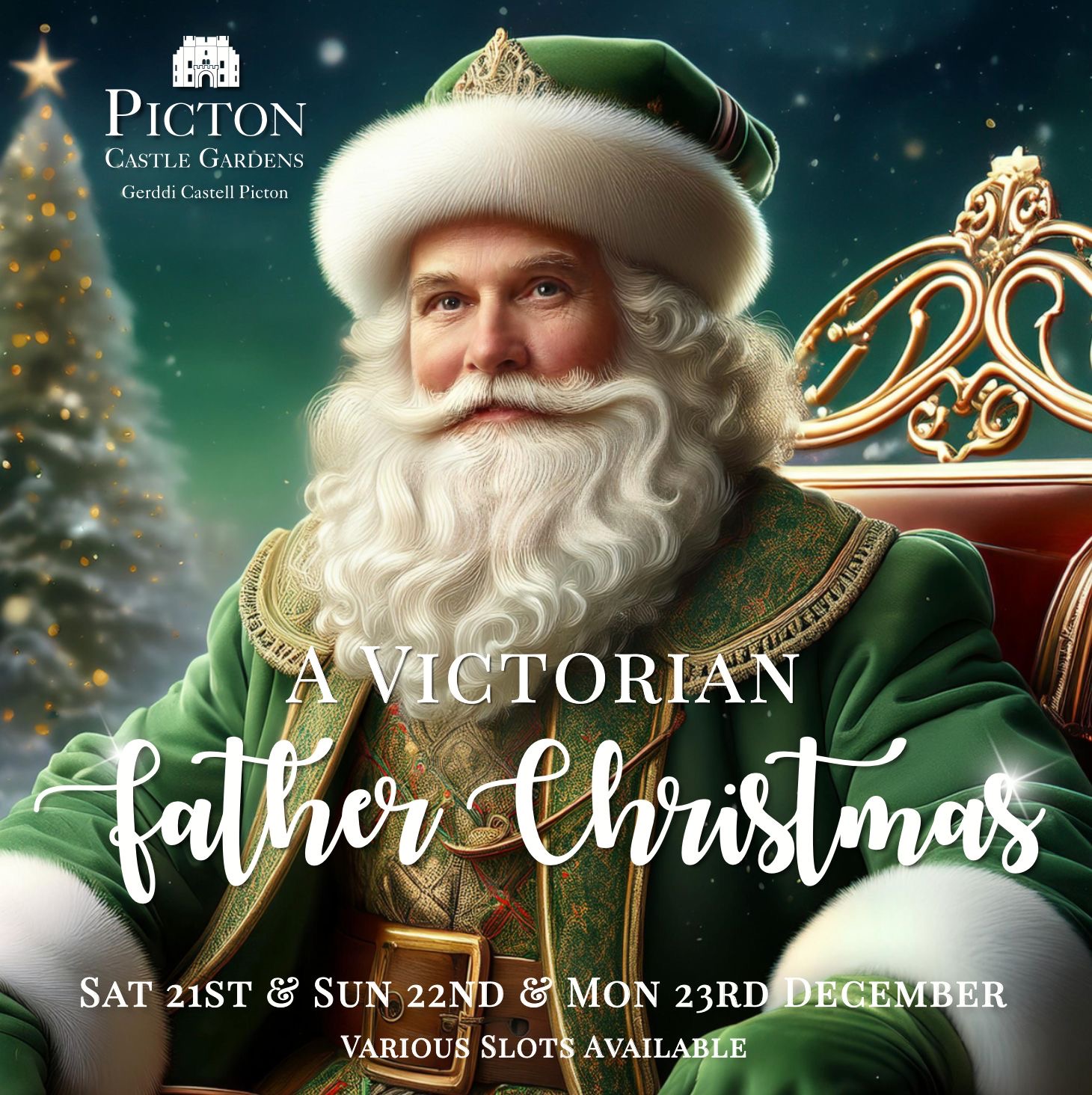 A Victorian Father Christmas, Picton Castle Gardens, December 21st, 22nd & 23rd