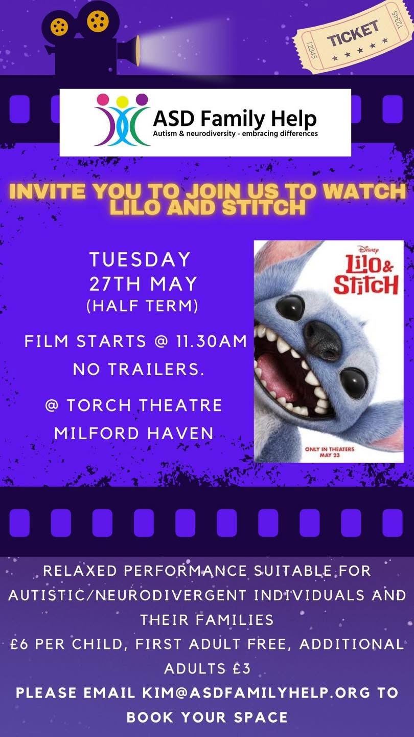 Relaxed performance of Lilo & Stitch, The Torch Theatre, Tuesday May 27th, 11.30am