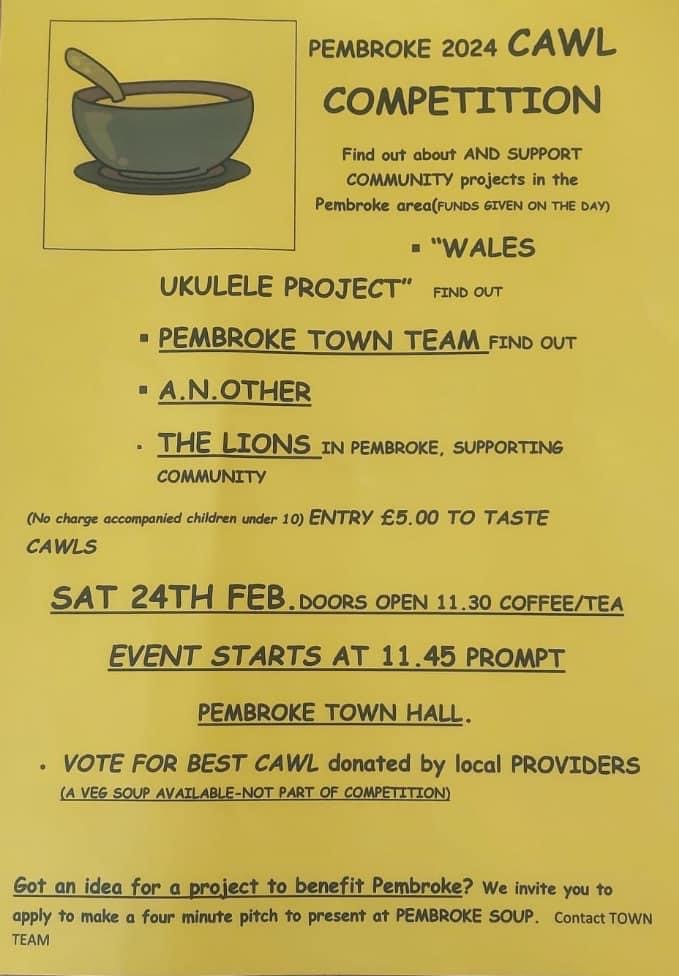 Cawl Competition, Pembroke