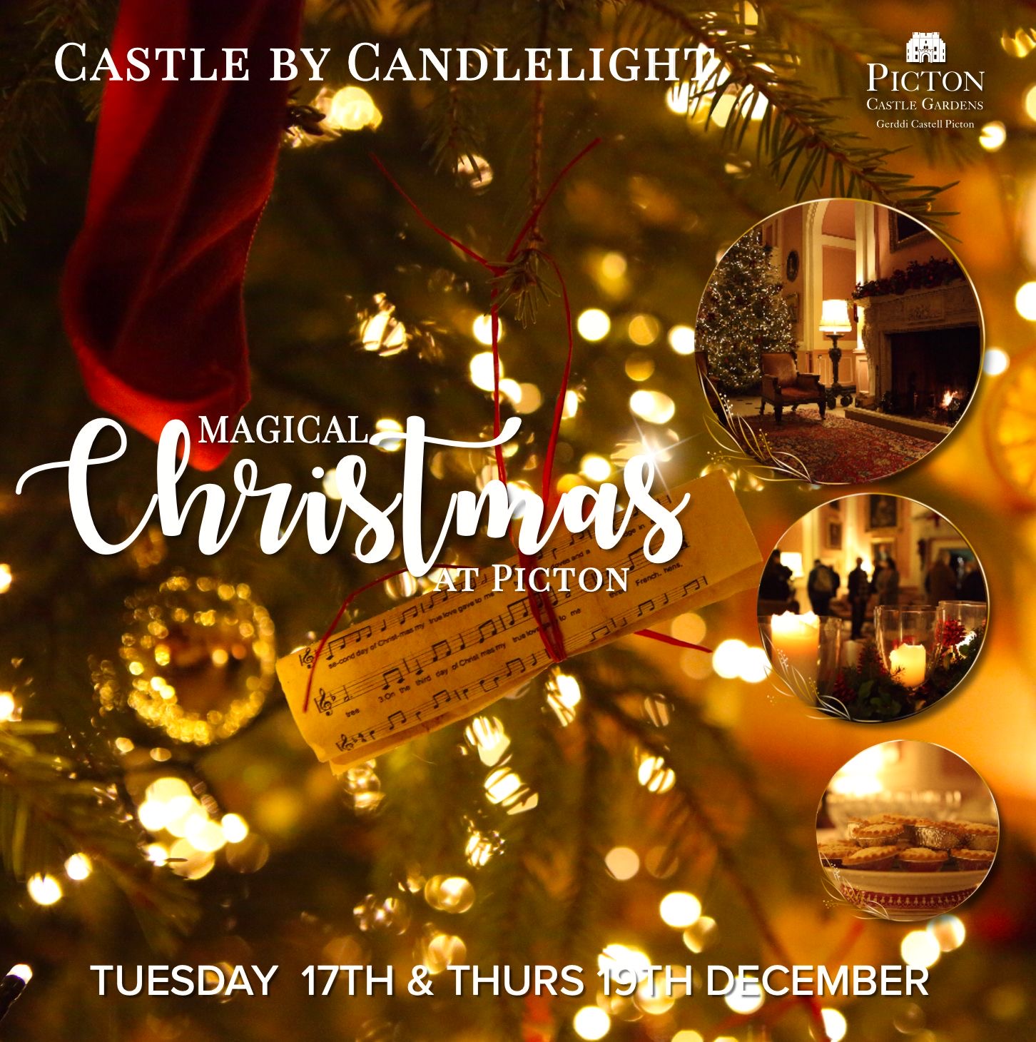Castle by Candlelight, Picton Castle Gardens, December 17th & 19th