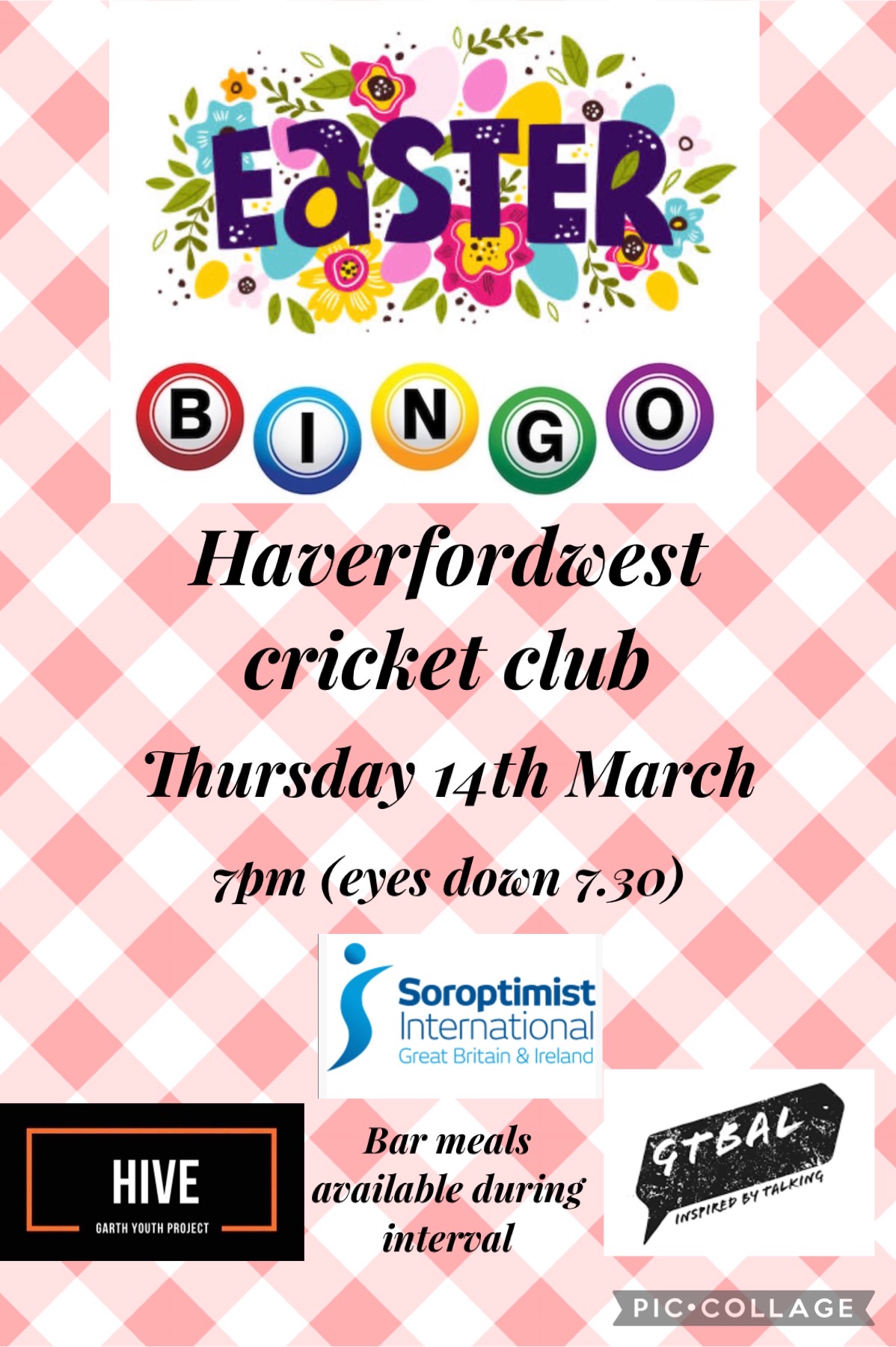Easter Bingo, Haverfordwest
