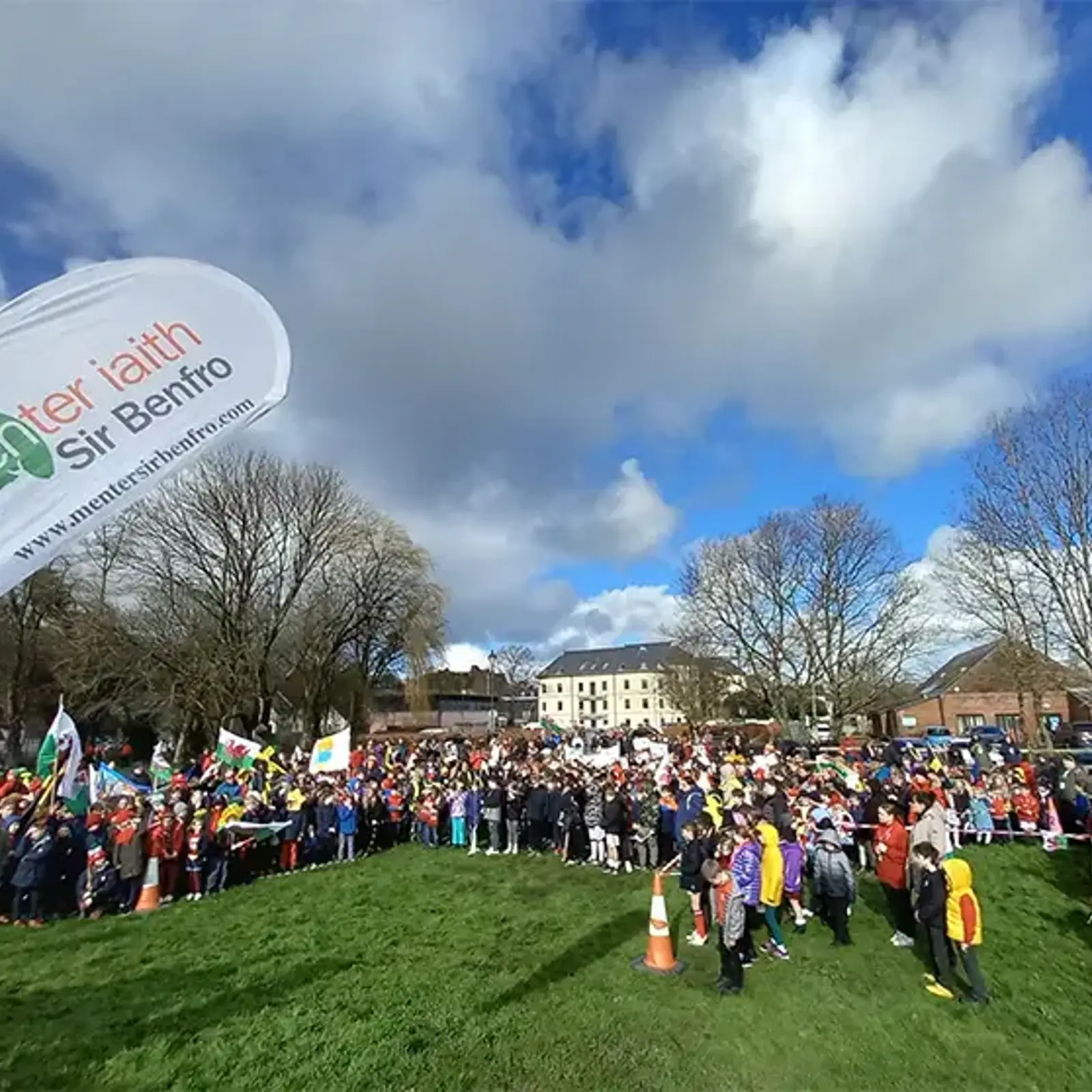 Pembrokeshire Children Preparing For Popular Parade Celebrating Patron Saint