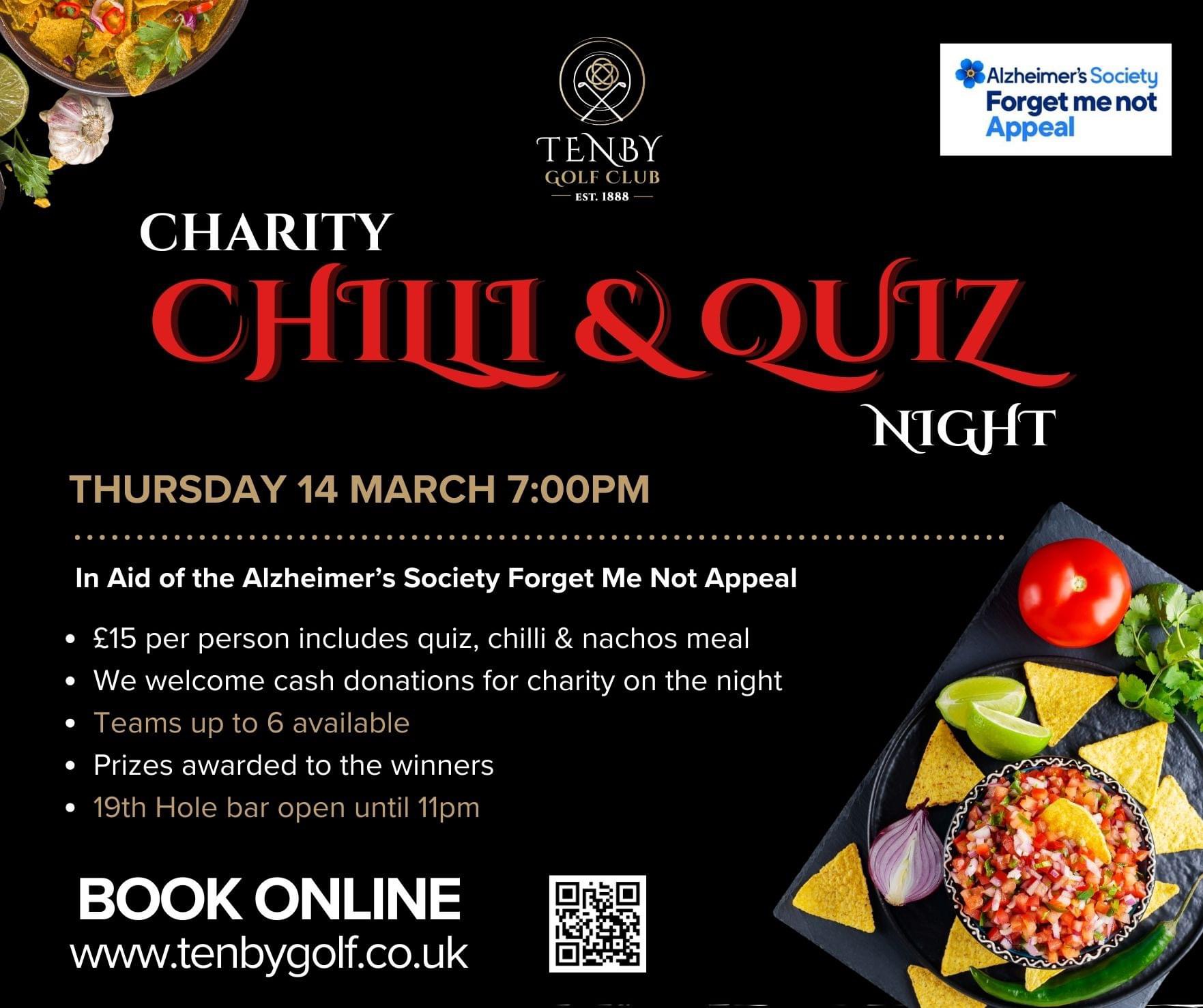 Charity Chilli & Quiz, Tenby