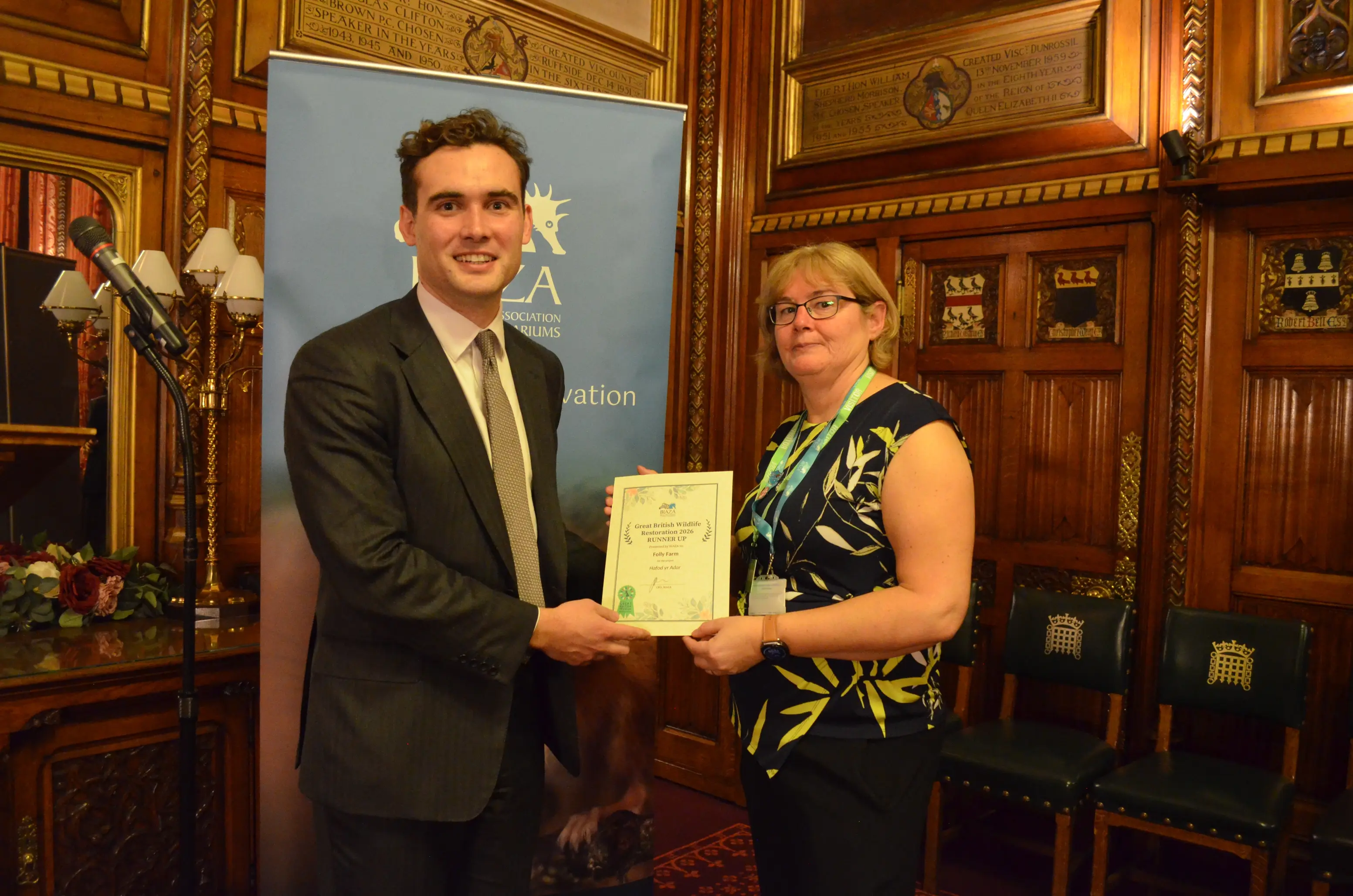 Henry Tufnell Mp Biaza Wildlife Restoration Award 2