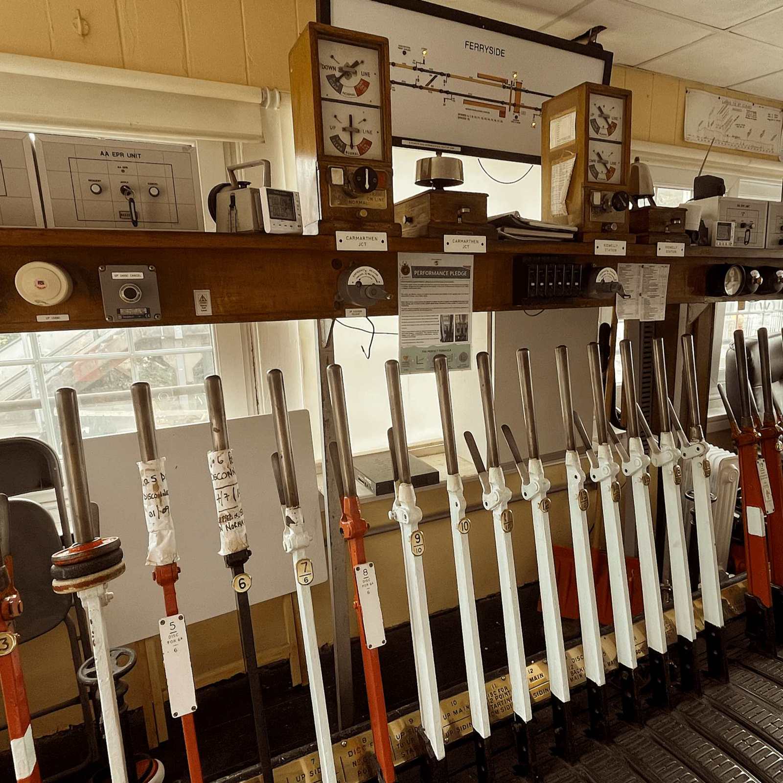 Ferryside Signal Box Levers 2 Cropped