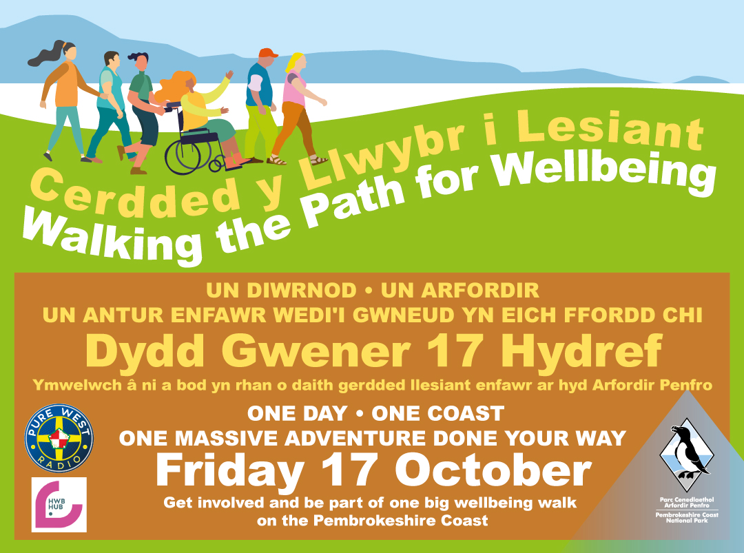 Walking The Path For Wellbeing Poster