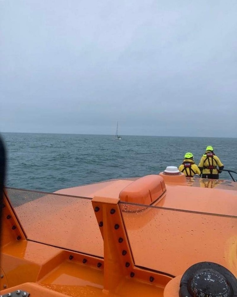 St Davids RNLI Launch to Drifting Yacht