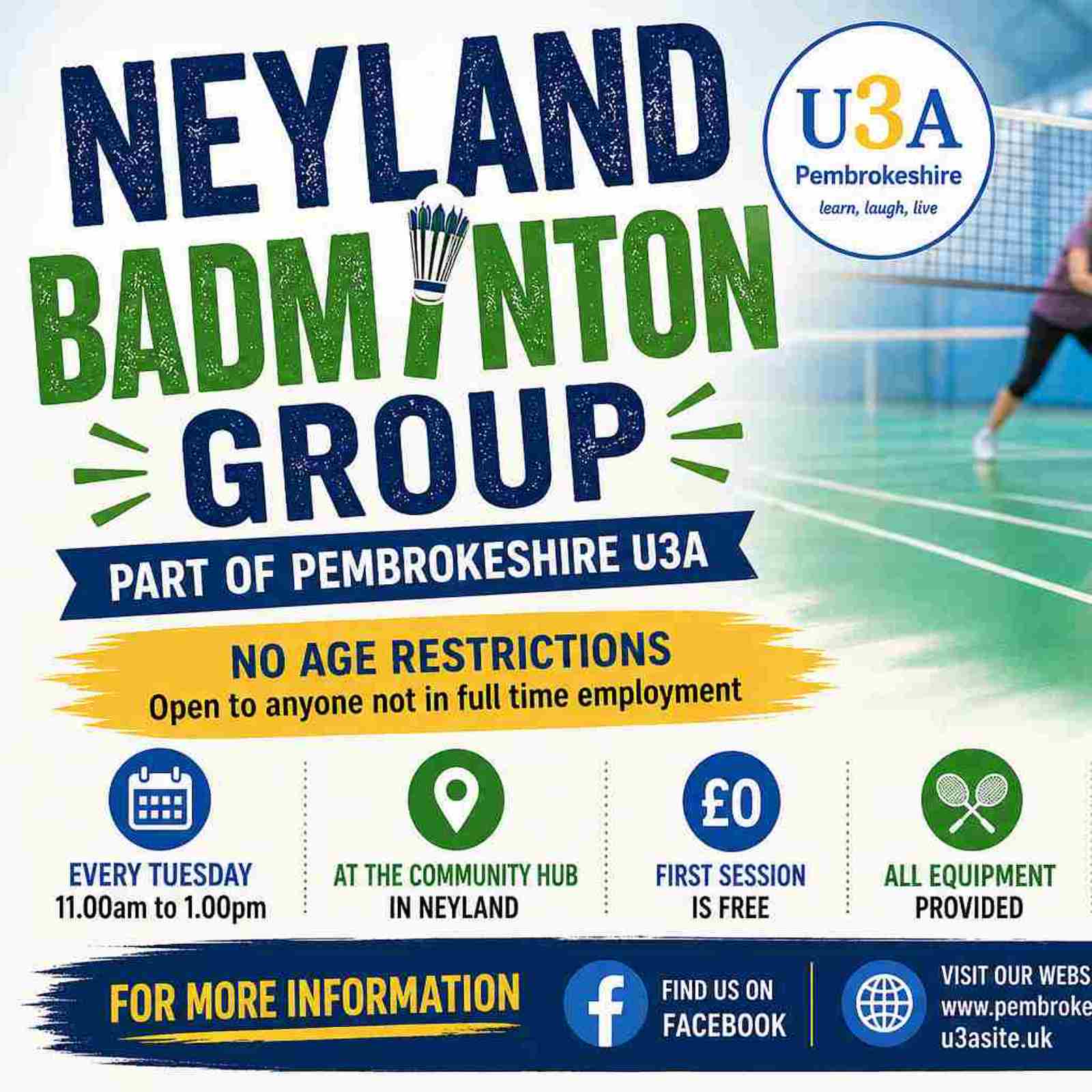 Revised Landscape Neyland Badminton Poster