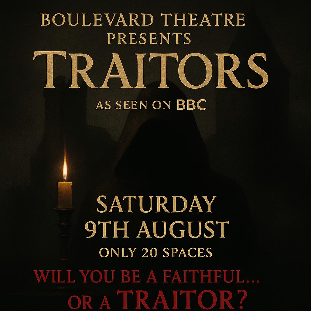 The Boulevard Theatre presents "The Traitors": A Thrilling Immersive Experience