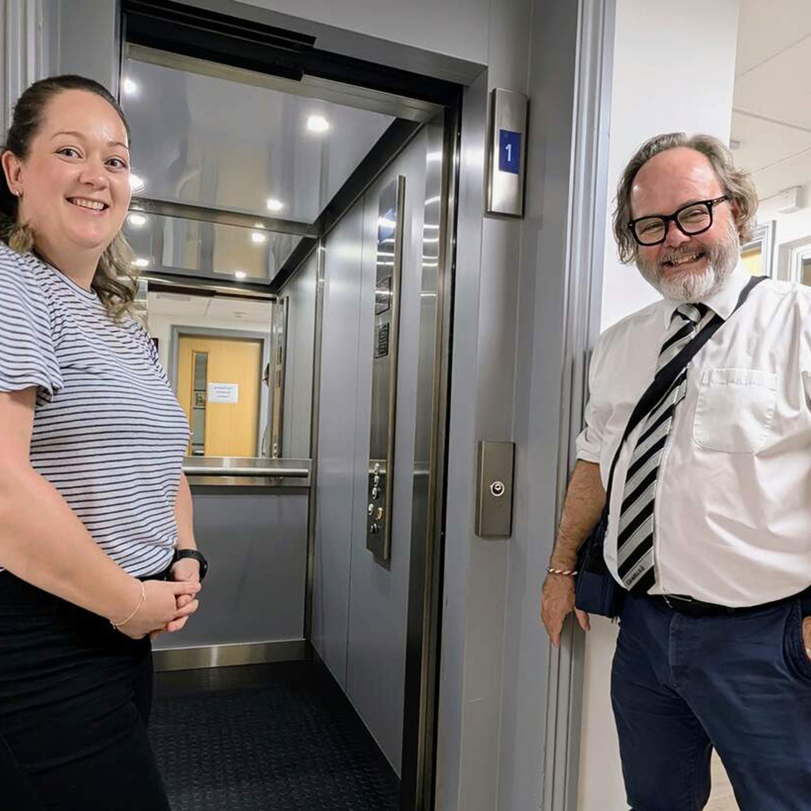 chairman-ian-gravell-and-manager-lara-herde-with-new-lift.jpg