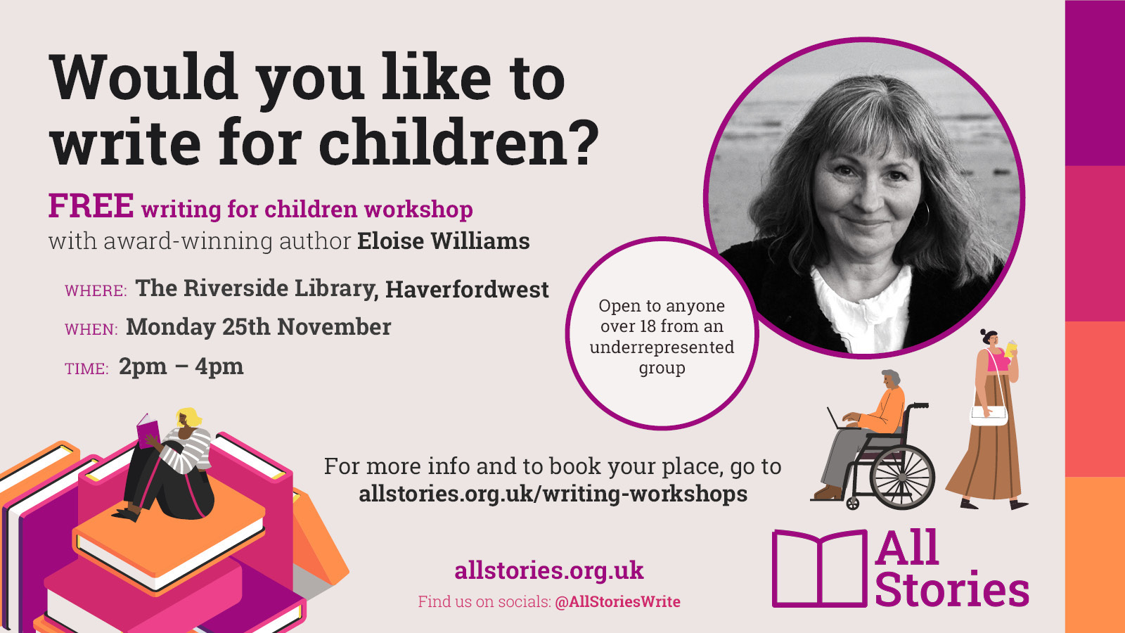 National competition brings free workshop for underrepresented writers to The Riverside Library