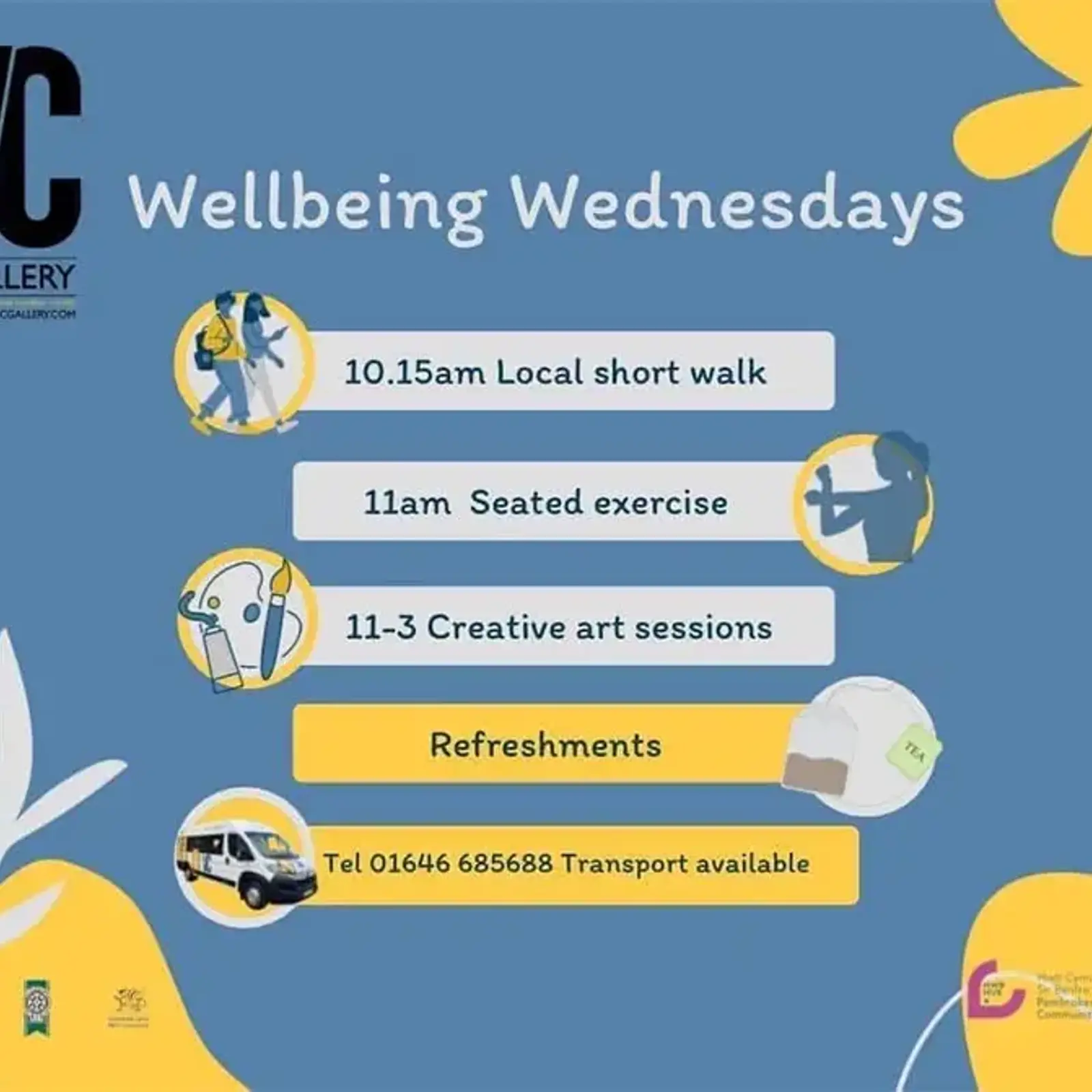Wellbeing Wednesdays VC Gallery Pembroke Dock