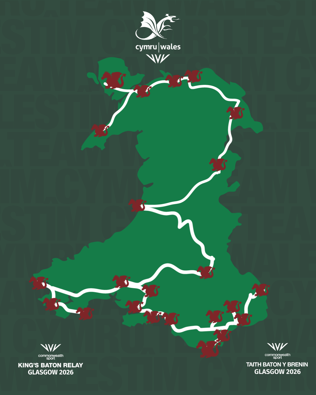 KBR Cymru 2026 Map Route