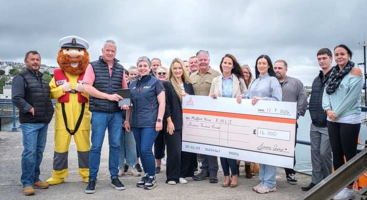 Ascona Group Presents The RNLI With 16 000 Cheque For Angle Lifeboat At Milford Haven