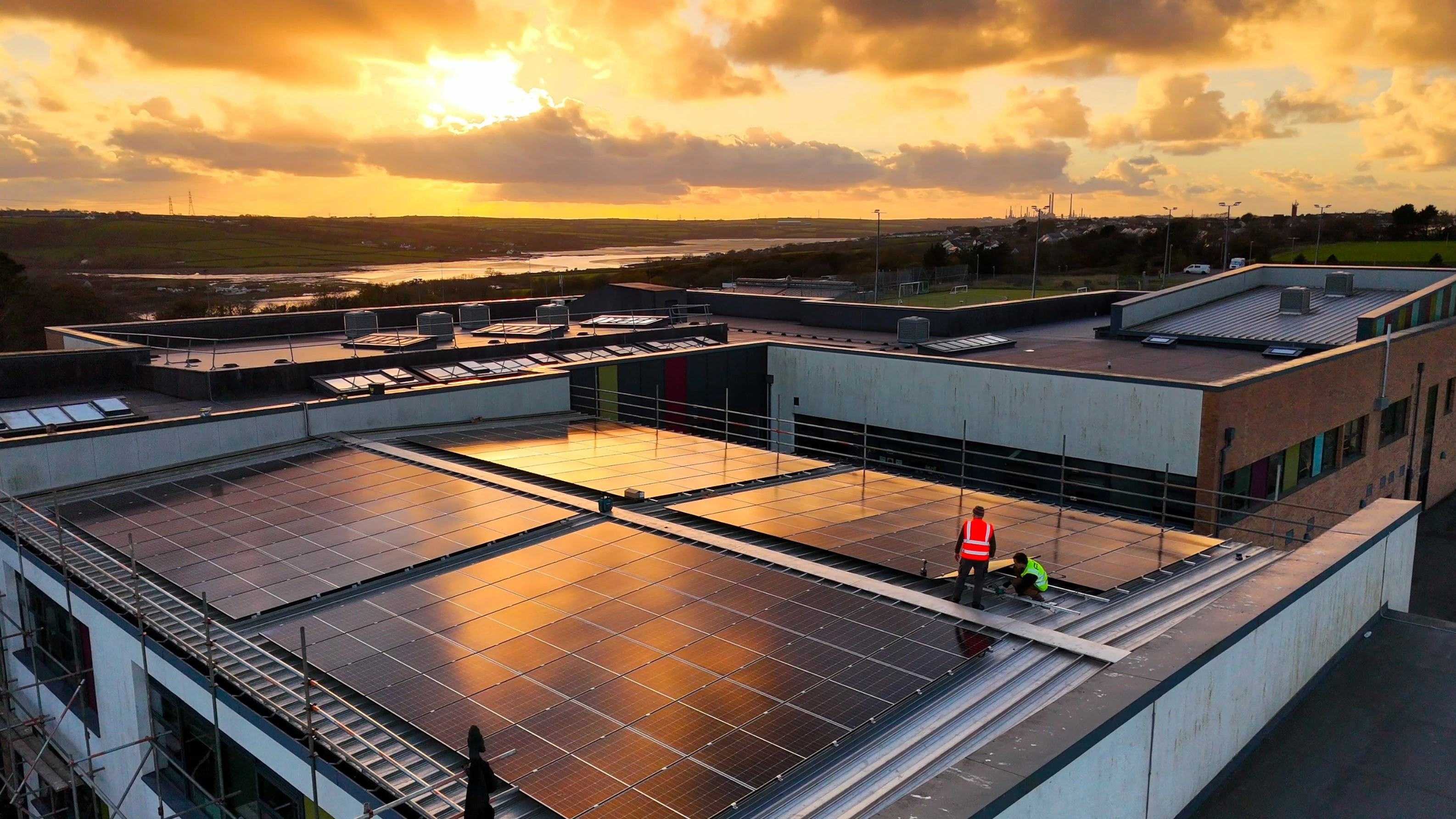 Ysgol Harri Tudur Solar Panel Installation Supported By NGED Cropped