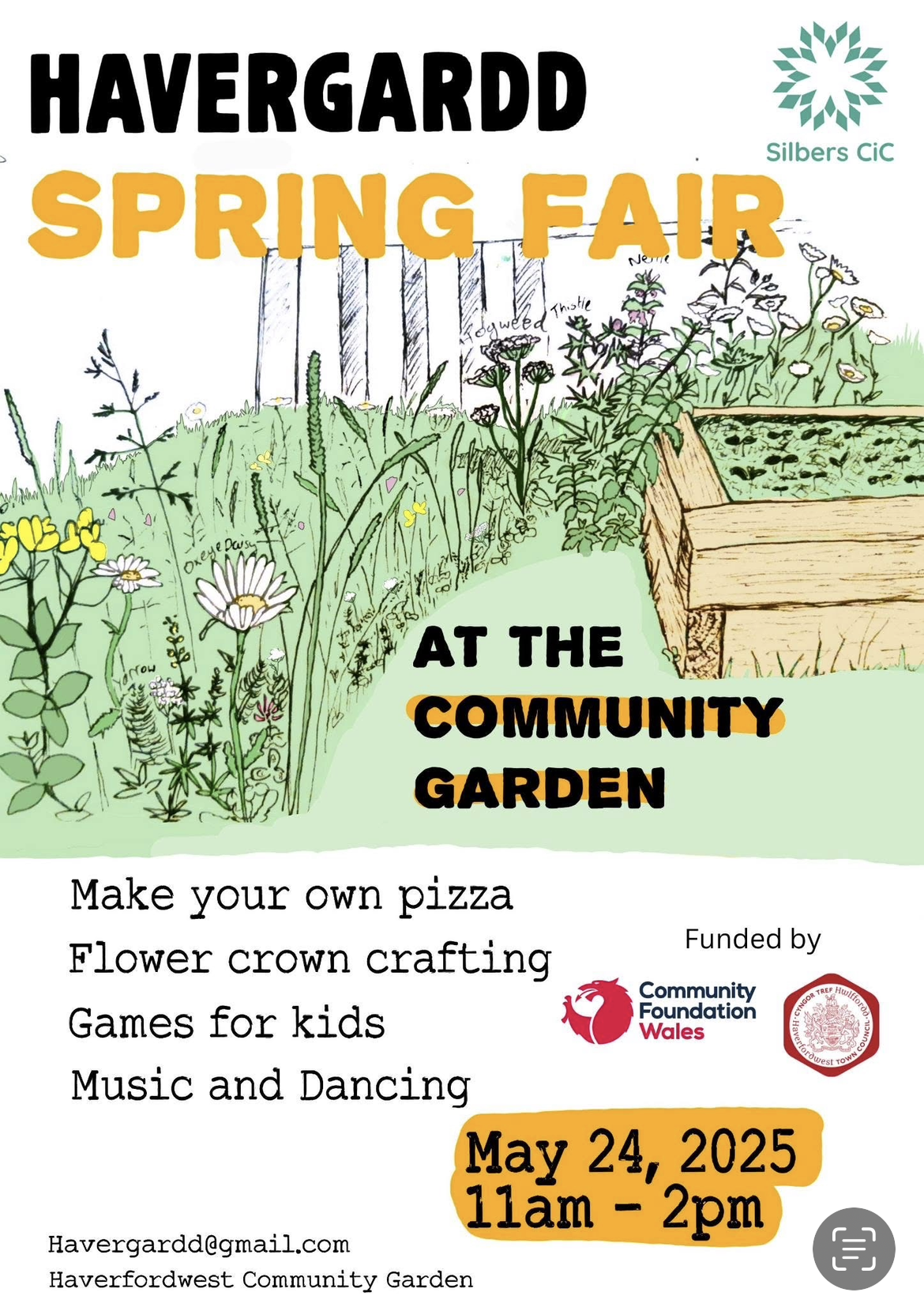Havergadd Spring Fair, The Community Garden, Haverfordwest, Saturday May 24th, 11am - 2pm