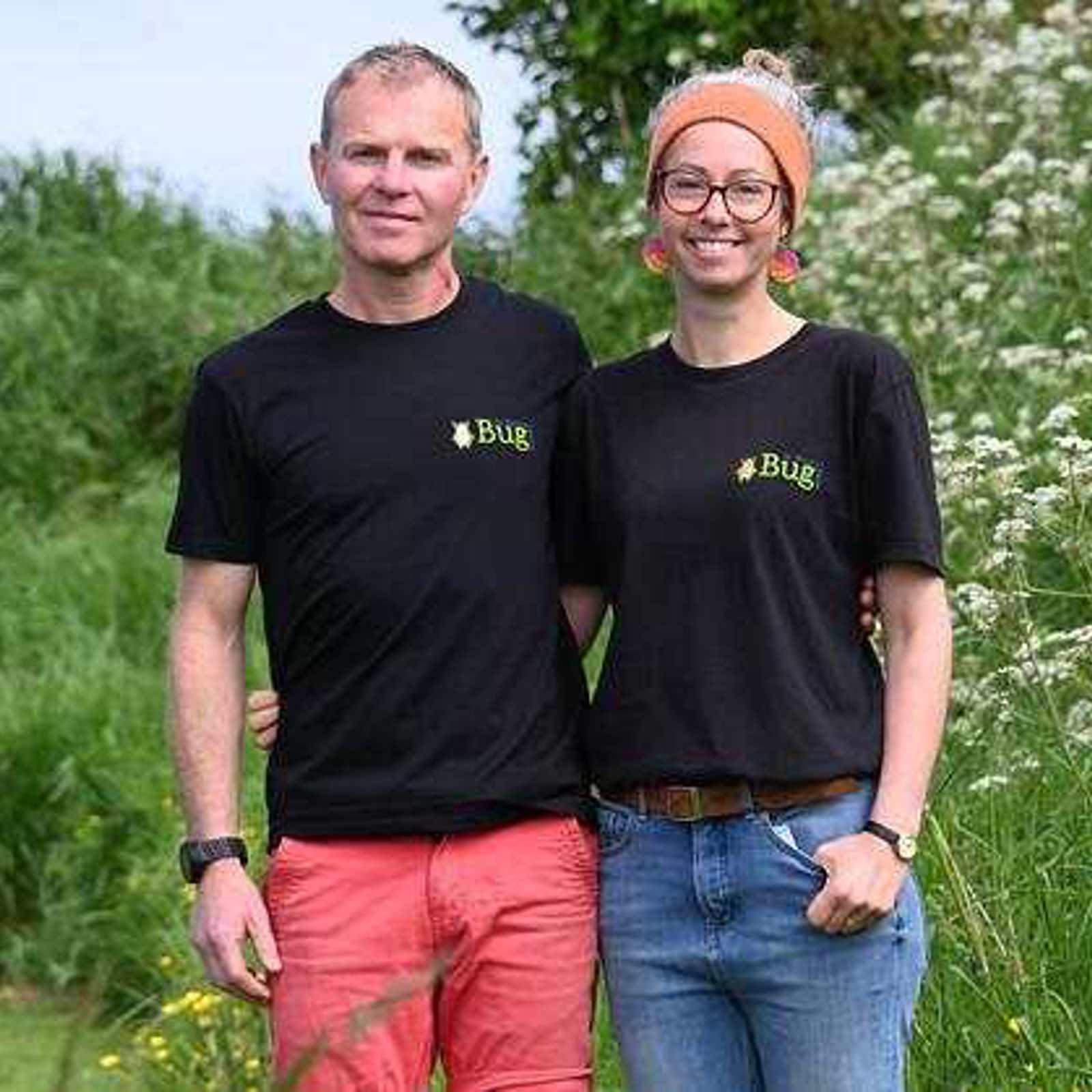Dr Sarah Beynon And Andy Holcroft At The Bug Farm
