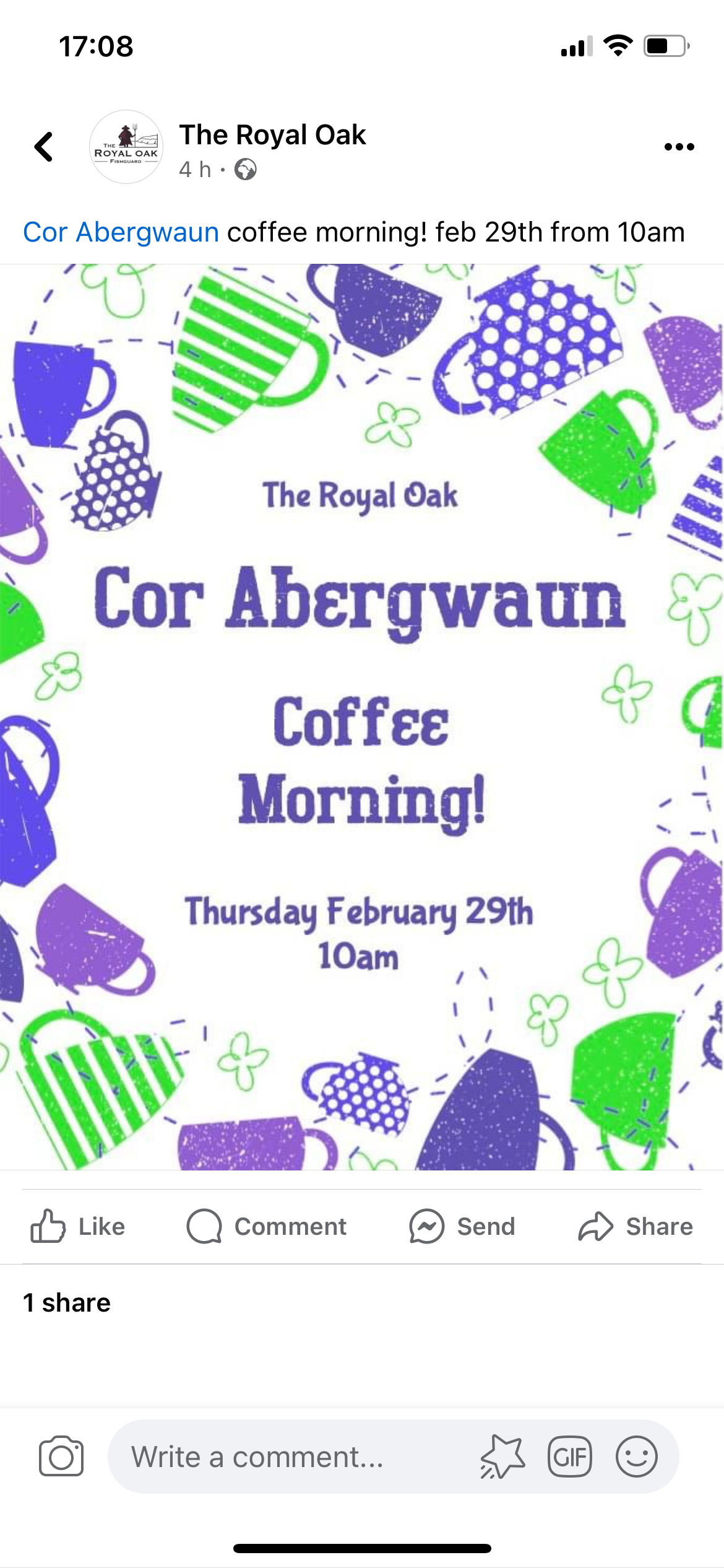 Coffee Morning, Fishguard