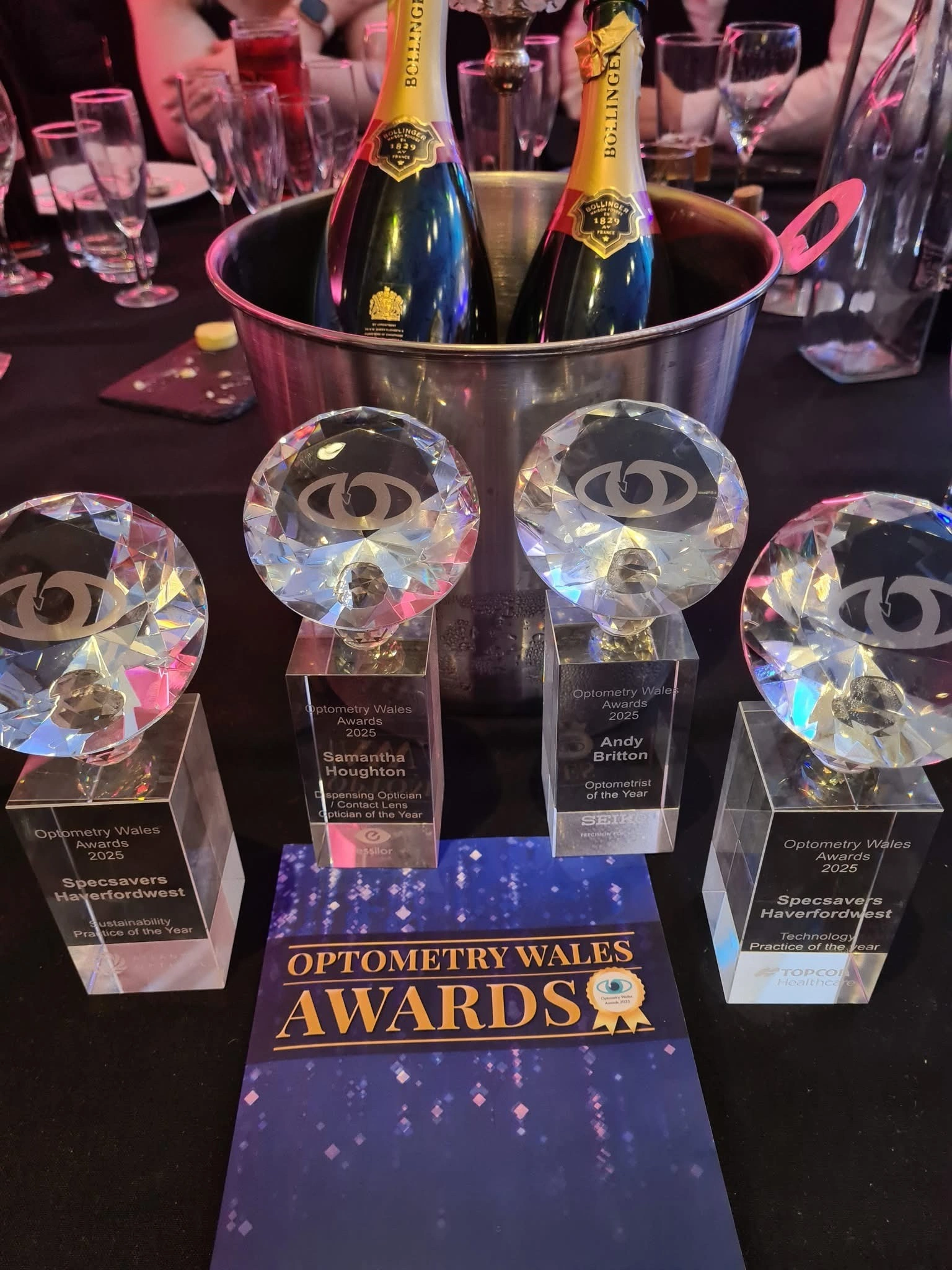 Specsavers Haverfordwest's Four Optometry Wales Awards