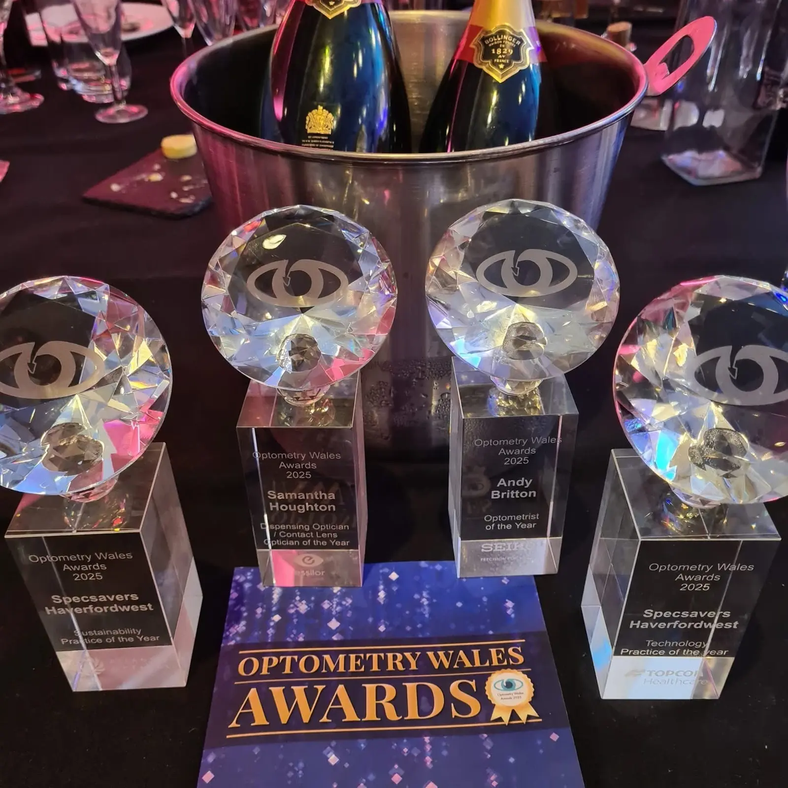 Specsavers Haverfordwest's Four Optometry Wales Awards