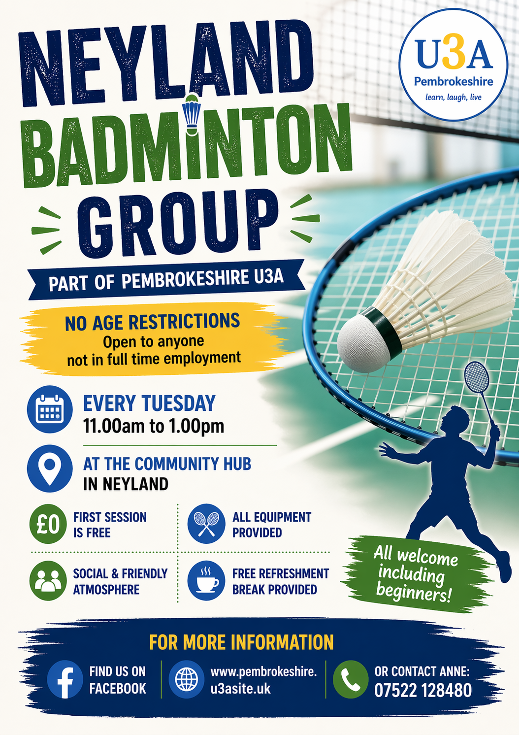 Revised Neyland Badminton Poster