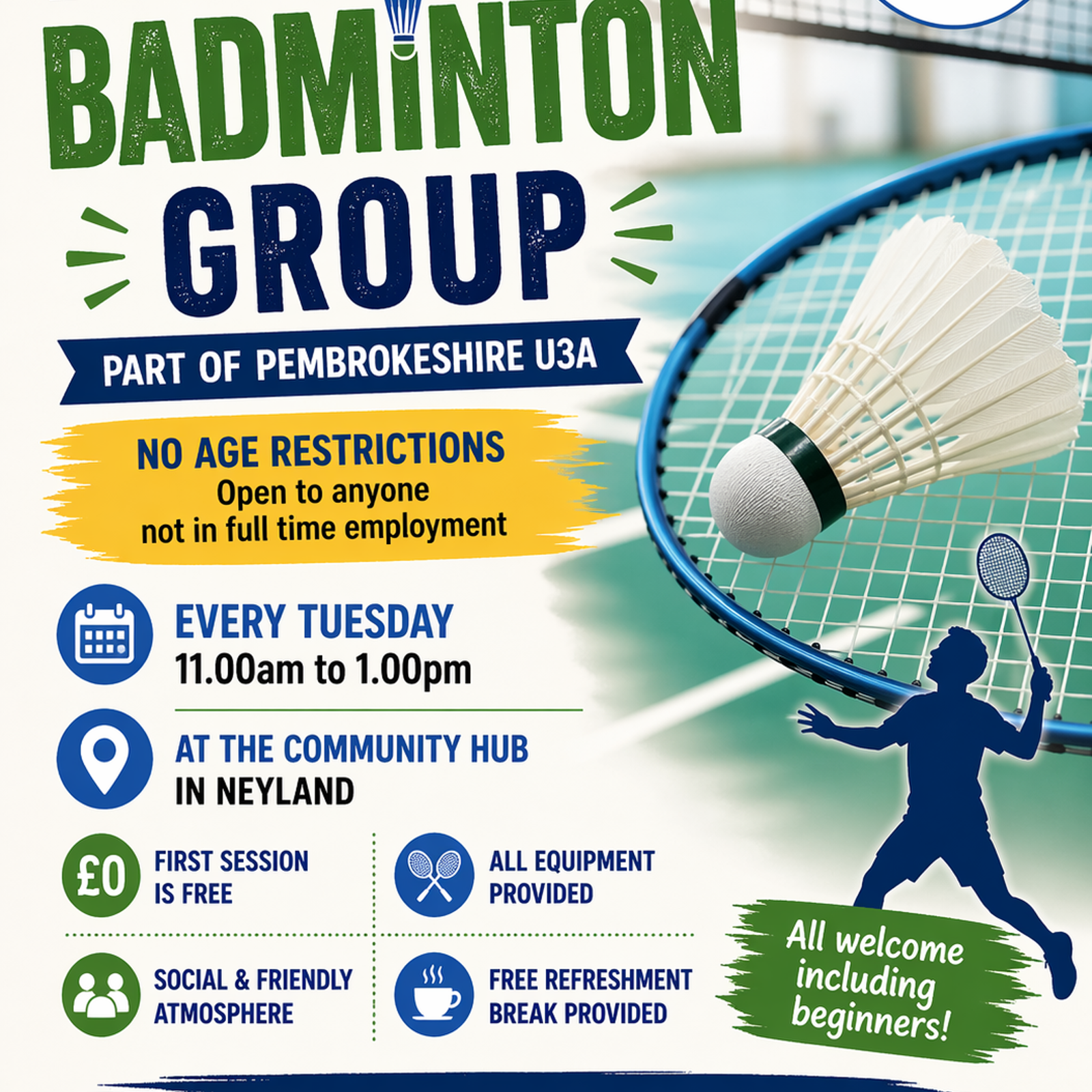 Revised Neyland Badminton Poster