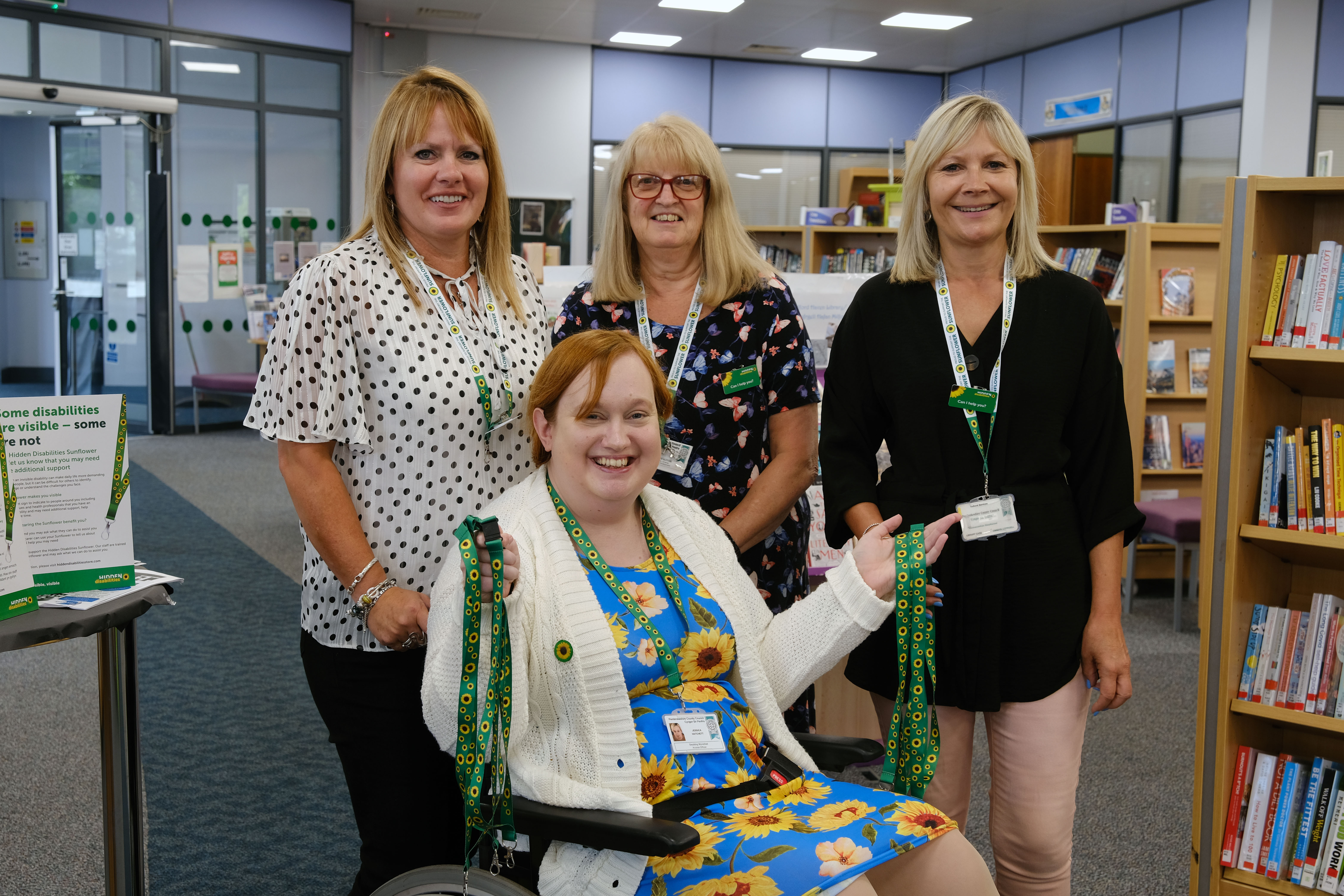 Hidden Disabilities Sunflower merchandise now available at Pembrokeshire libraries and leisure centres