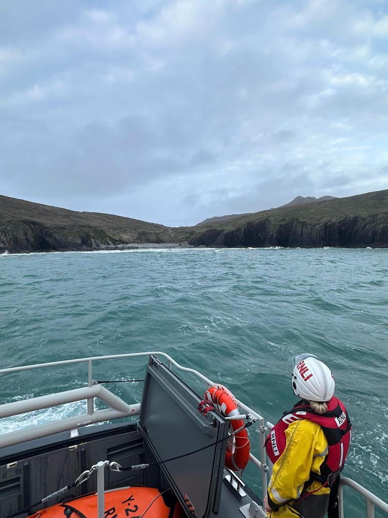 St Davids RNLI’s all-weather and inshore lifeboats were requested to launch at 5.05pm on Monday 18th March 